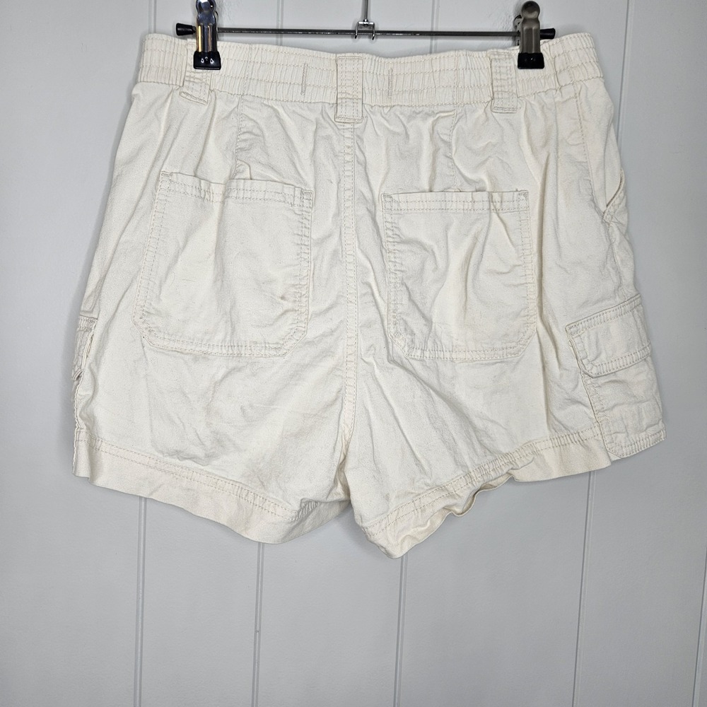 Hollestermom Shorts Ultra High Rise Size 4 Medium Beige Pockets - Picture 2 of 5